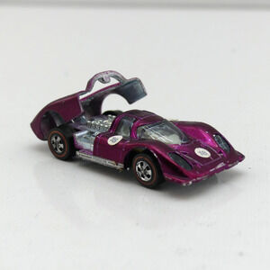 1969 Hot Wheels Redline Porsche 917 Magenta HK Die-Cast Car Original Vintage